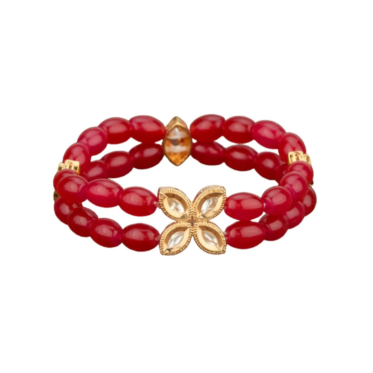Antique Adjustable Bracelet with Gold Plating Bangle Bracelets for Women Gold and Kundan Bracelet Indian Fashion Jewelary Indian Favor for Mothers Day Valentines Anniversary